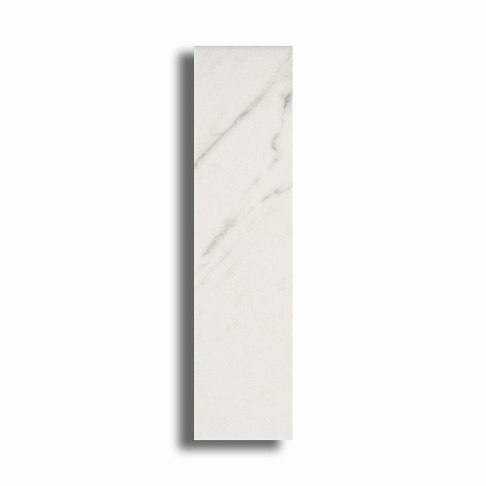 3x12 Lumina Bianco Matte Marble Look Ceramic Tile - American Tile Depot