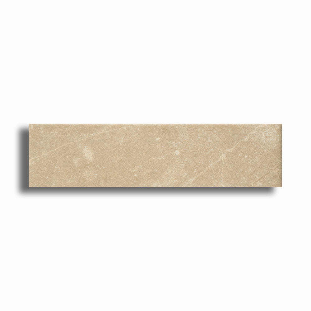 3x12 Lumina Crema Glossy Stone Look Ceramic Tile - American Tile Depot