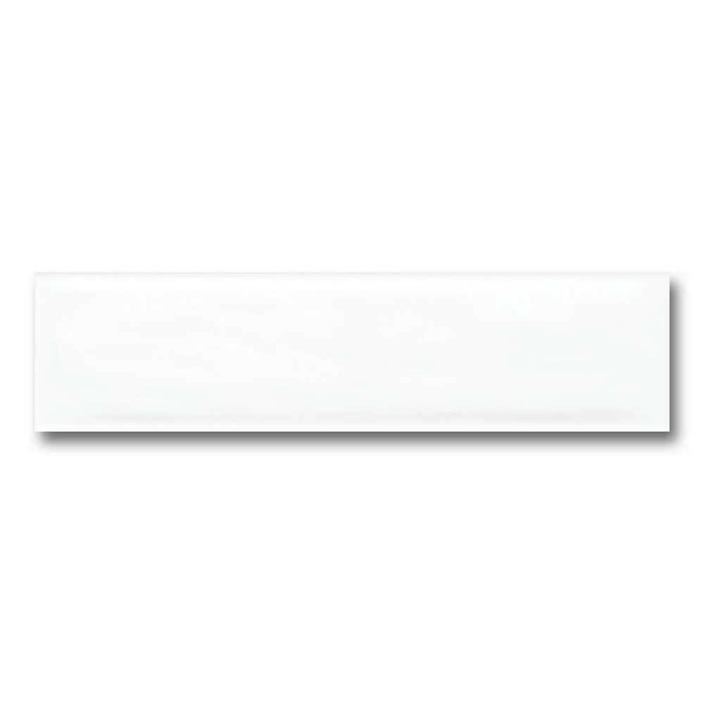 3x12 Majestic Flow Frost White Solid Look Glossy Ceramic Wall Tile