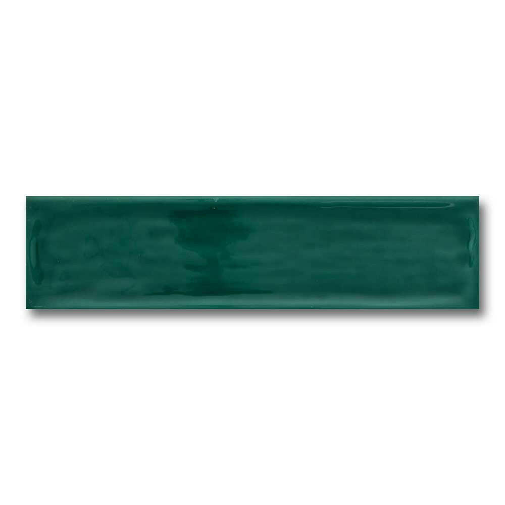 3x12 Majestic Flow Green Solid Look Glossy Ceramic Wall Tile - American Tile Depot