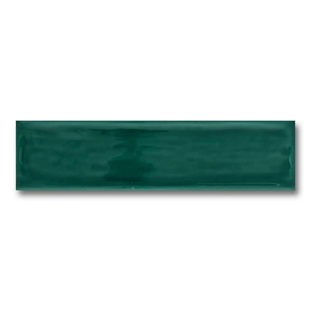 3x12 Majestic Flow Green Solid Look Glossy Ceramic Wall Tile - American Tile Depot