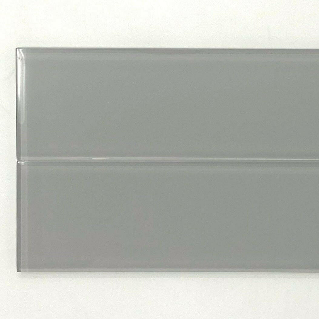 3x12 Mist Gray Glass Subway Tile - Rainbow Series 3x12 Mist Gray Glass Subway Tile - Rainbow Series - American Tile Depot