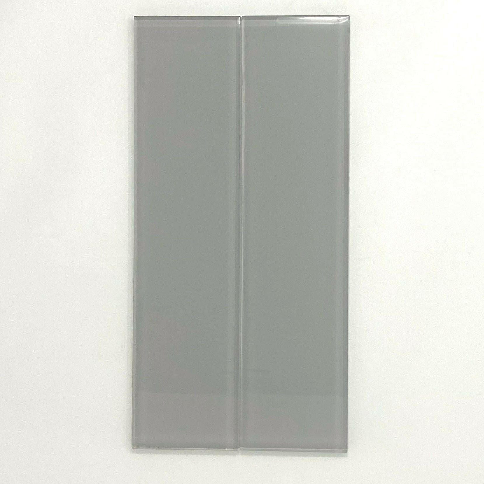 3x12 Mist Gray Glass Subway Tile - Rainbow Series 3x12 Mist Gray Glass Subway Tile - Rainbow Series - American Tile Depot