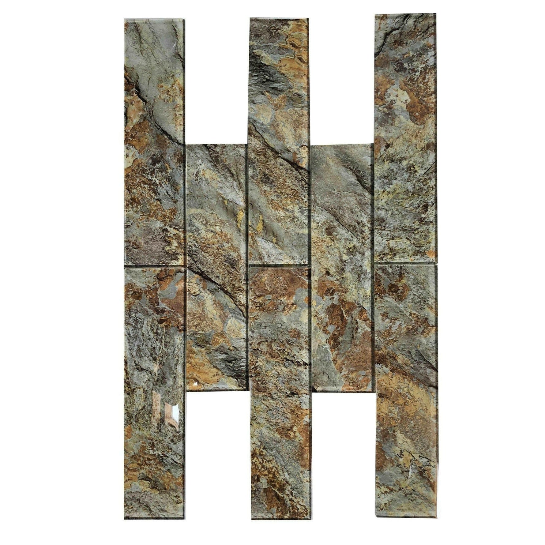 3x12 Mountain Marble Look Glass Subway Tile 3x12 Mountain Marble Look Glass Subway Tile - American Tile Depot