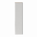 3x12 Palette Gray Glossy Solid Color Ceramic Bullnose Tile - American Tile Depot