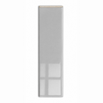 3x12 Palette Gray Matte Solid Color Ceramic Bullnose Tile - American Tile Depot