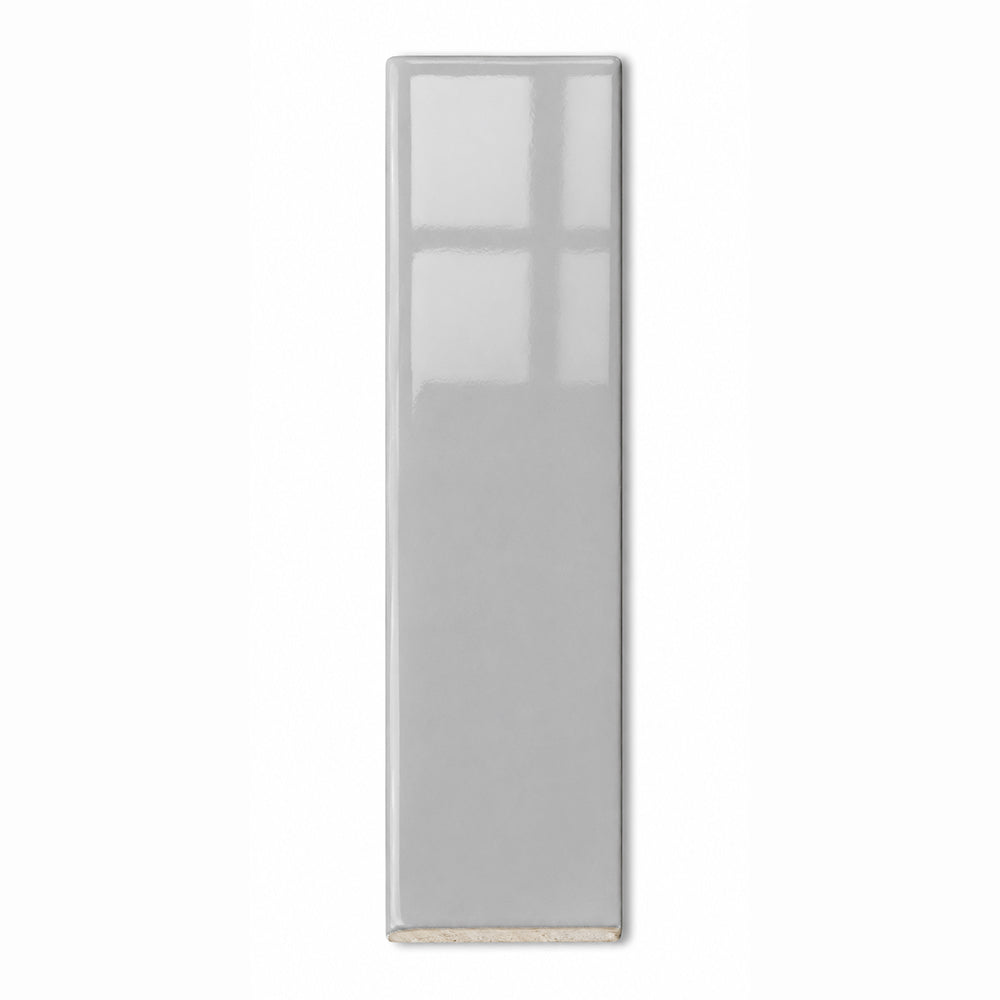 3x12 Palette Gray Matte Solid Color Ceramic Bullnose Tile - American Tile Depot
