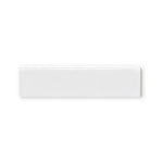 3x12 Palette White Ice Glossy Solid Color Ceramic Bullnose Tile - American Tile Depot