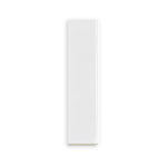 3x12 Palette White Ice Glossy Solid Color Ceramic Bullnose Tile - American Tile Depot