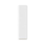 3x12 Palette White Ice Glossy Solid Color Ceramic Bullnose Tile - American Tile Depot