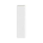3x12 Palette White Ice Glossy Solid Color Ceramic Bullnose Tile - American Tile Depot