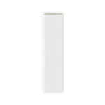 3x12 Palette White Ice Glossy Solid Color Ceramic Bullnose Tile - American Tile Depot