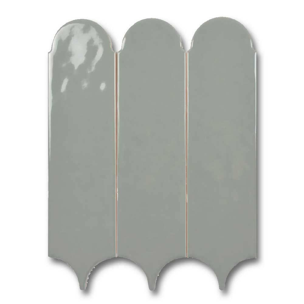 3x12 Plume Verde Solid Look Glossy Ceramic Wall Tile - American Tile Depot