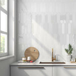 3x12 Plume White Ice Solid Look Glossy Ceramic Wall Tile 3x12 Plume White Ice Solid Look Glossy Ceramic Wall Tile - American Tile Depot