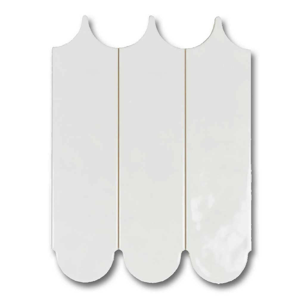 3x12 Plume White Ice Solid Look Glossy Ceramic Wall Tile 3x12 Plume White Ice Solid Look Glossy Ceramic Wall Tile - American Tile Depot