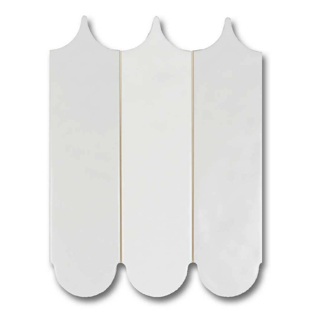 3x12 Plume White Ice Solid Look Matte Ceramic Wall Tile 3x12 Plume White Ice Solid Look Matte Ceramic Wall Tile - American Tile Depot
