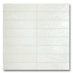 3x12 Regoli Bianco Glossy Solid Look Porcelain Tile 3x12 Regoli Bianco Glossy Solid Look Porcelain Tile - American Tile Depot