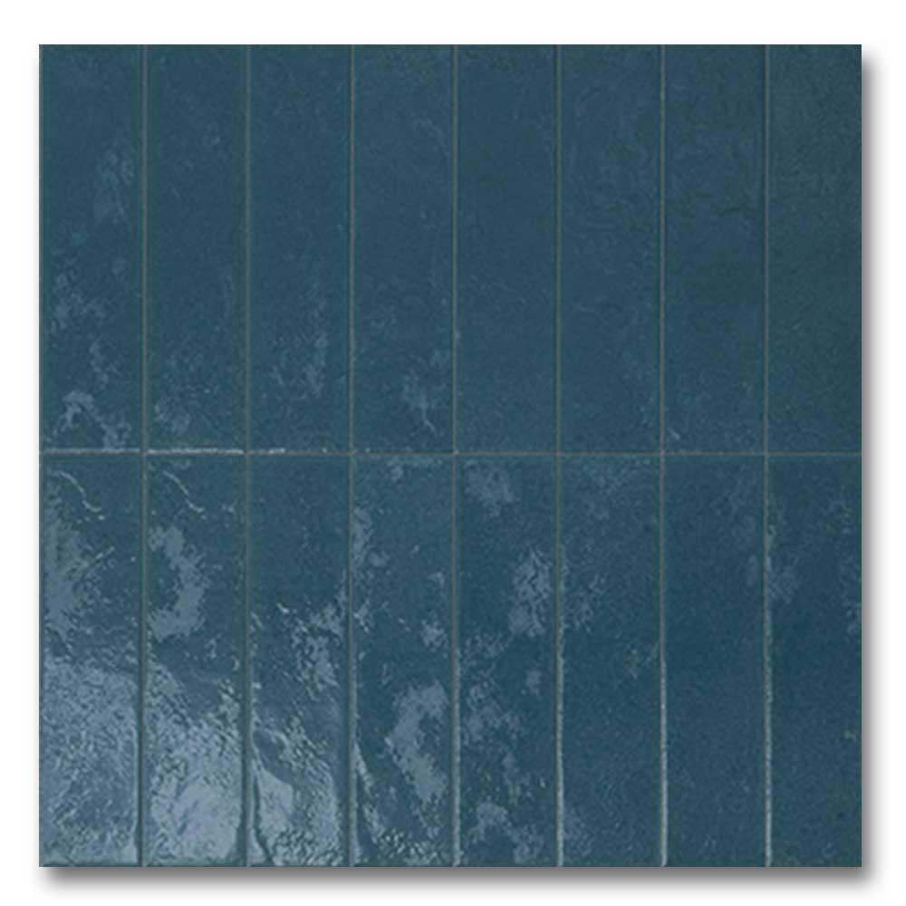3x12 Regoli Blu Glossy Solid Look Porcelain Tile 3x12 Regoli Blu Glossy Solid Look Porcelain Tile - American Tile Depot