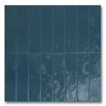 3x12 Regoli Blu Glossy Solid Look Porcelain Tile 3x12 Regoli Blu Glossy Solid Look Porcelain Tile - American Tile Depot