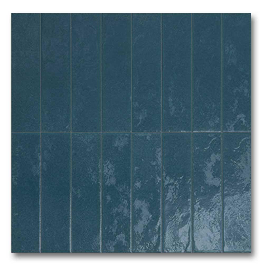 3x12 Regoli Blu Glossy Solid Look Porcelain Tile 3x12 Regoli Blu Glossy Solid Look Porcelain Tile - American Tile Depot