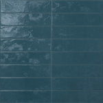 3x12 Regoli Blu Glossy Solid Look Porcelain Tile 3x12 Regoli Blu Glossy Solid Look Porcelain Tile - American Tile Depot