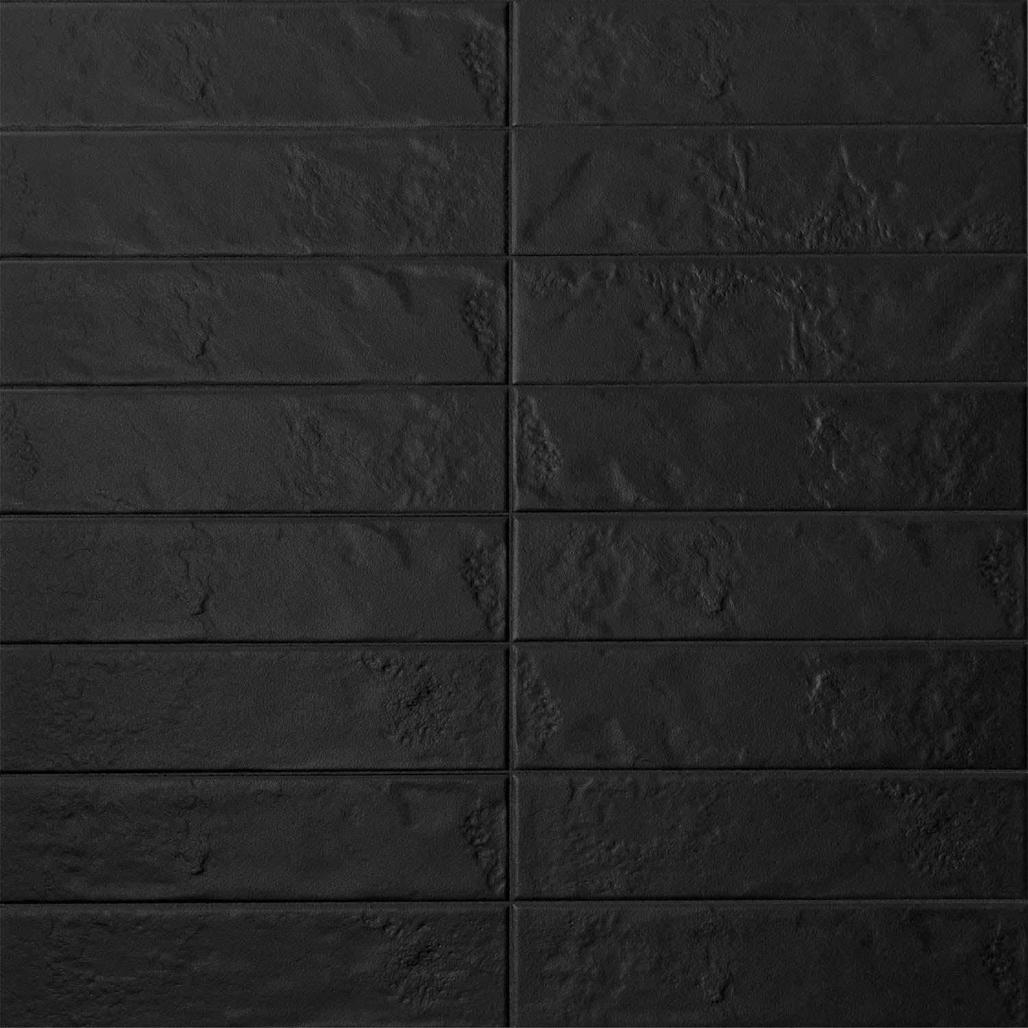 3x12 Regoli Nero Glossy Solid Color Porcelain Tile 3x12 Regoli Nero Glossy Solid Color Porcelain Tile - American Tile Depot