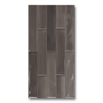 3x12 Shadebrick Dark Glossy Solid Look Porcelain Tile 3x12 Shadebrick Dark Glossy Solid Look Porcelain Tile - American Tile Depot