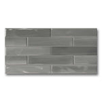 3x12 Shadebrick Gray Glossy Solid Look Porcelain Tile 3x12 Shadebrick Gray Glossy Solid Look Porcelain Tile - American Tile Depot