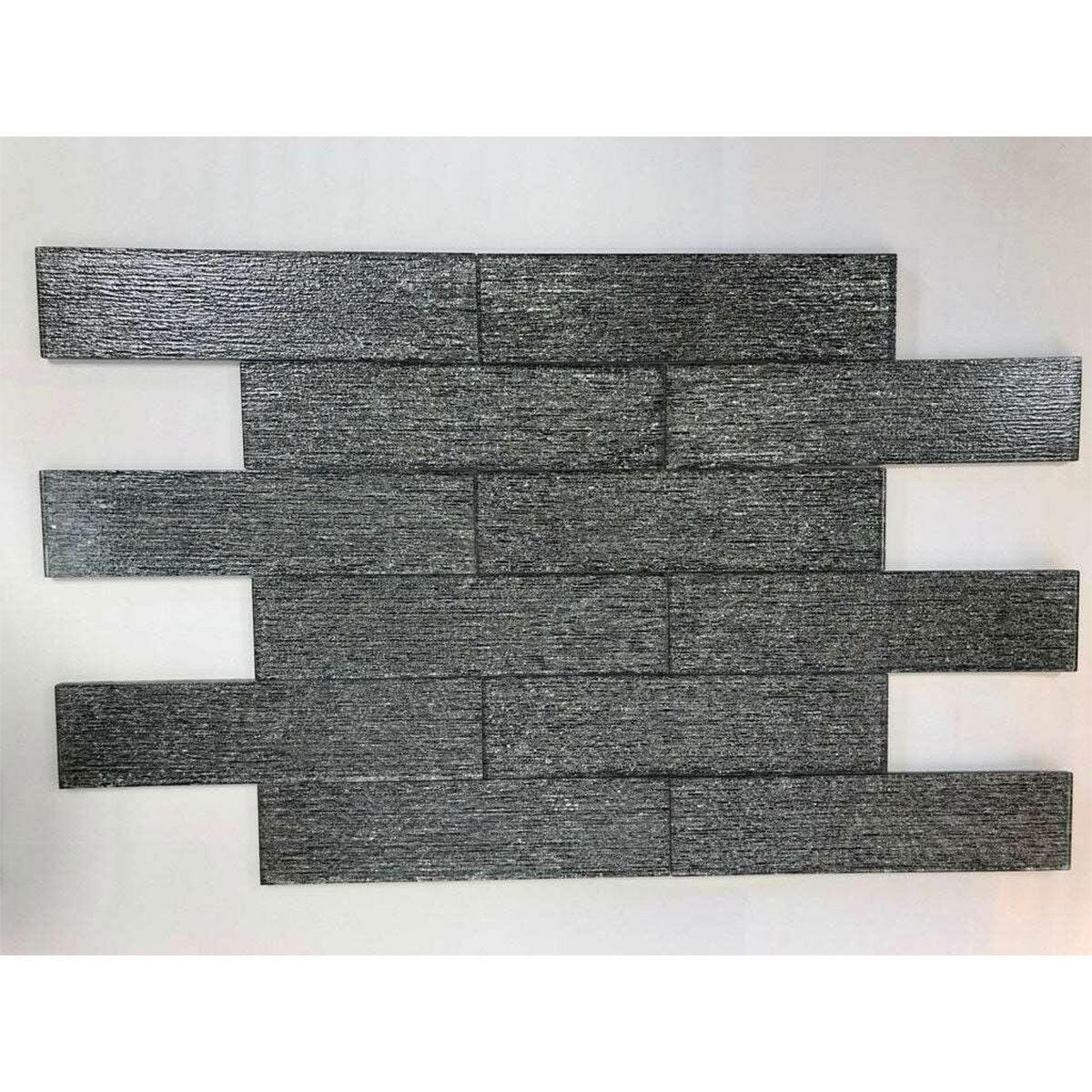 3x12 Silver Star Dark Glass Subway Tile 3x12 Silver Star Dark Glass Subway Tile - American Tile Depot