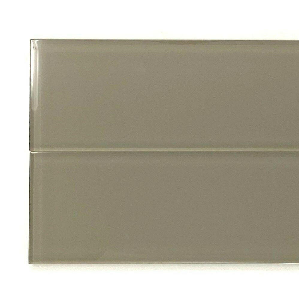 3x12 Taupe Glass Subway Tile - Rainbow Series 3x12 Taupe Glass Subway Tile - Rainbow Series - American Tile Depot