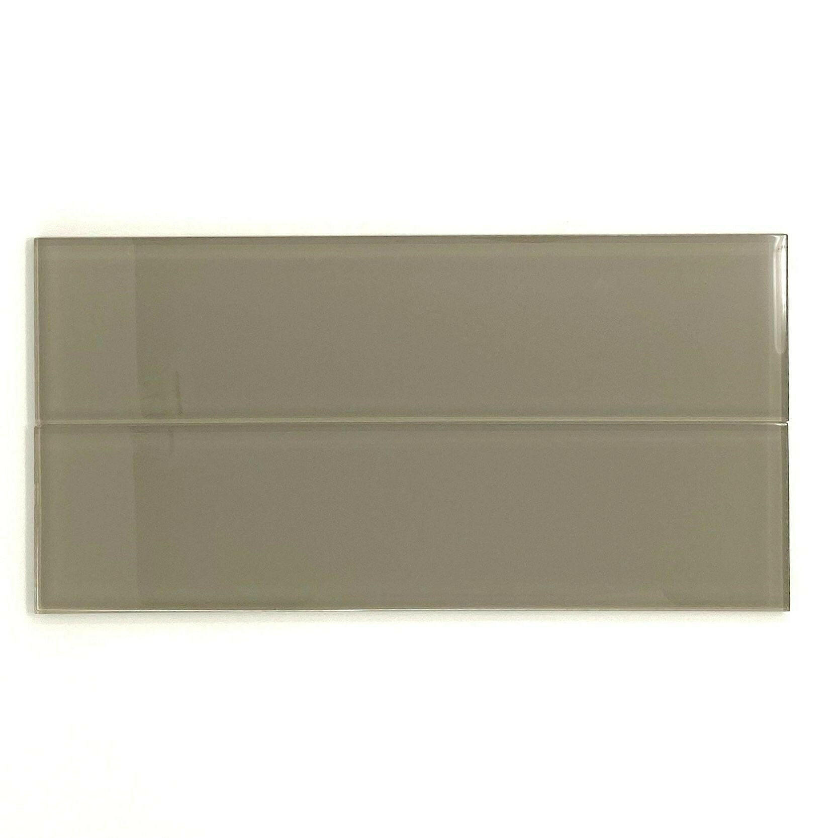 3x12 Taupe Glass Subway Tile - Rainbow Series 3x12 Taupe Glass Subway Tile - Rainbow Series - American Tile Depot