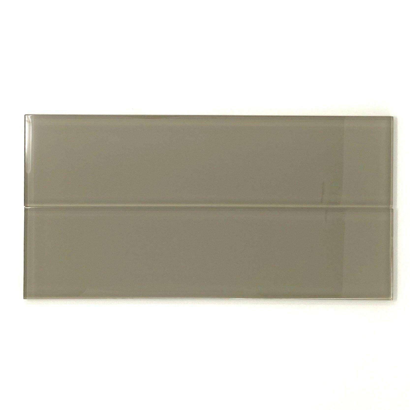 3x12 Taupe Glass Subway Tile - Rainbow Series 3x12 Taupe Glass Subway Tile - Rainbow Series - American Tile Depot