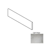 3x12 True Light Beige Matte Stone Look Porcelain Bullnose Tile - American Tile Depot