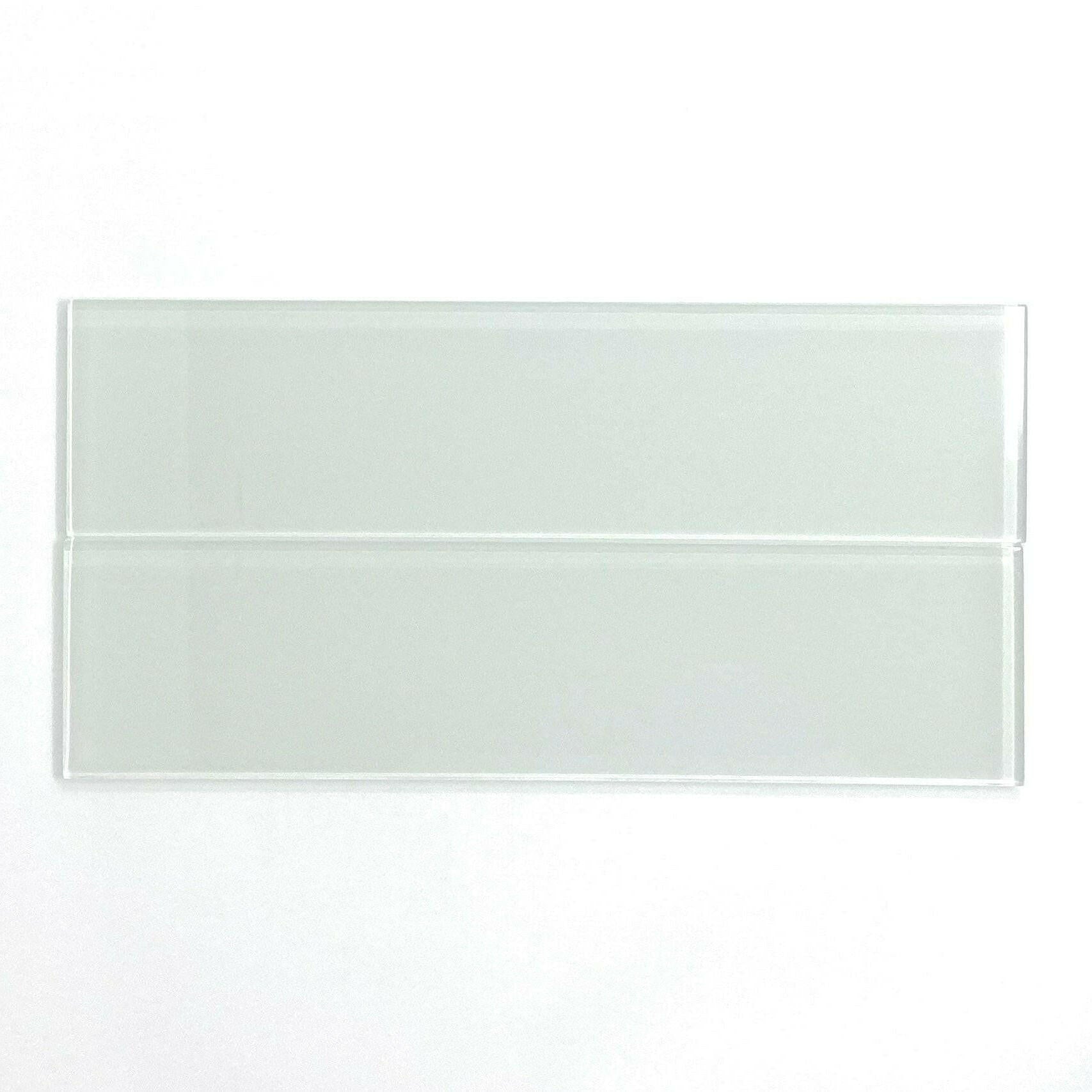 3x12 White Glass Subway Tile - Rainbow Series 3x12 White Glass Subway Tile - Rainbow Series - American Tile Depot
