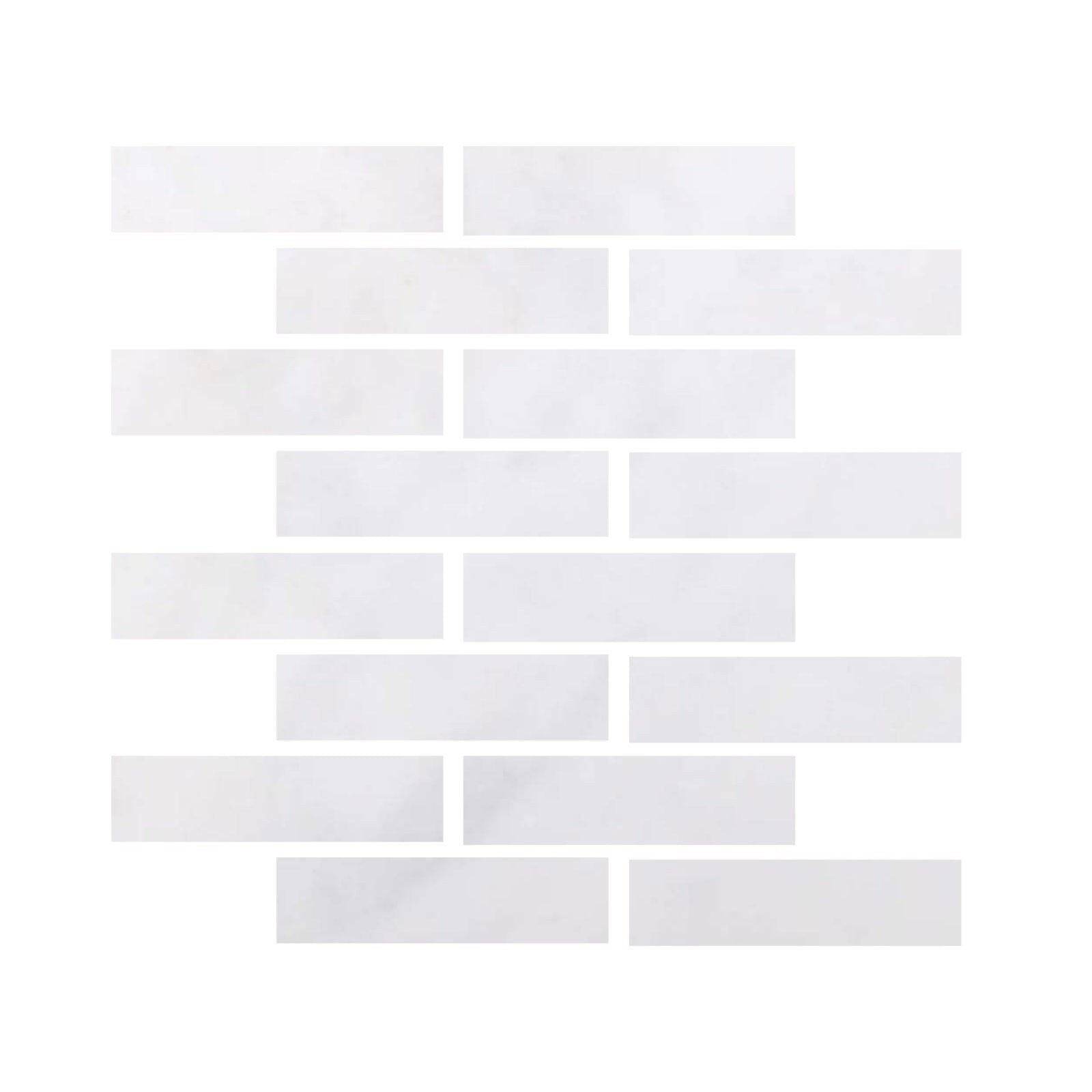 3x12 Afyon White Marble Polished Tile-American Tile Depot