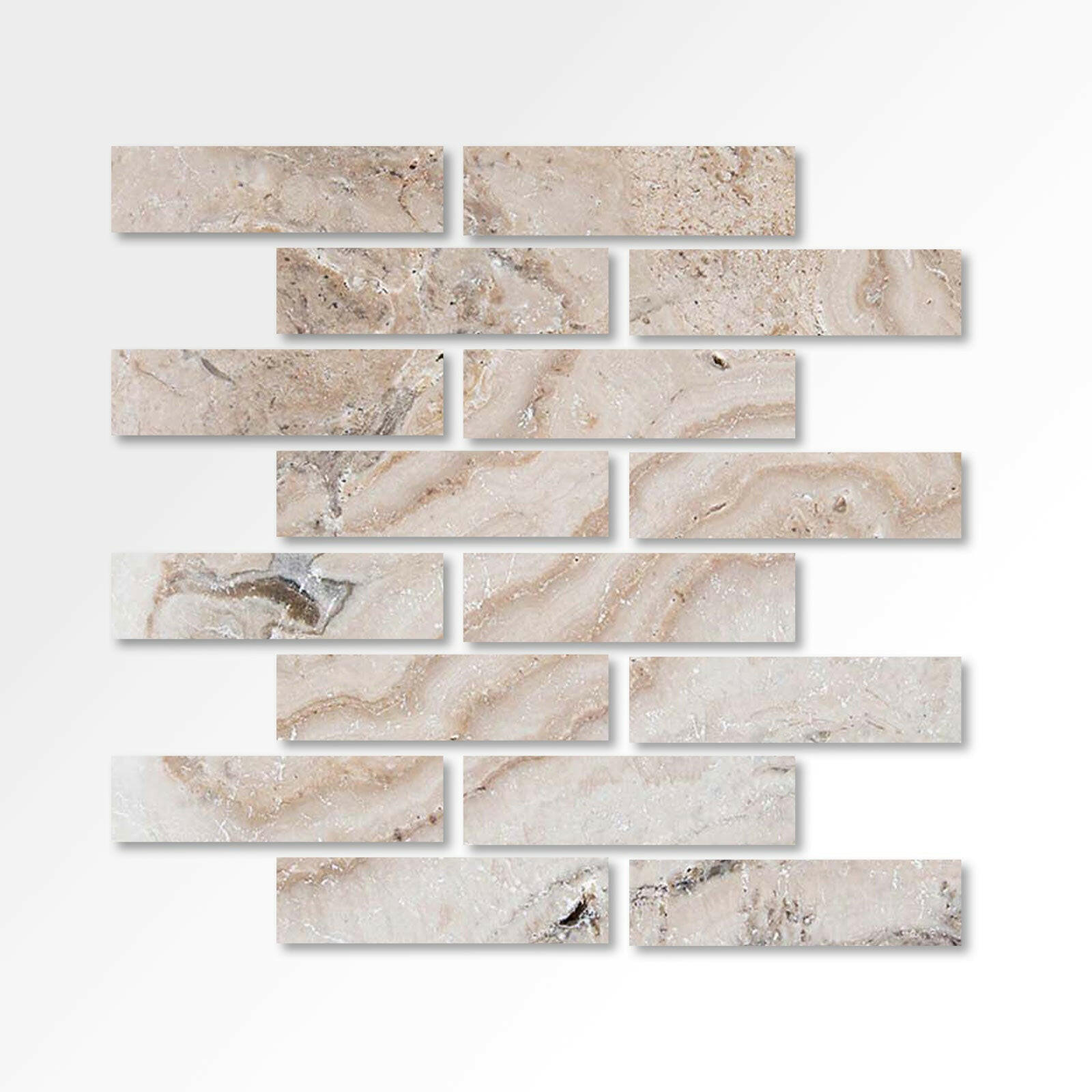 3x12 Malibu Travertine Filled & Honed Tile-American Tile Depot