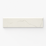 3x12 Bianco River Polished Marble Look Porcelain Bullnose Tile - American Tile Depot