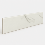 3x12 Calacatta dP Matte Marble Look Porcelain Bullnose Tile - American Tile Depot