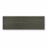 3x12 Evolution Dark Grey Matte Stone Look Porcelain Bullnose Tile - American Tile Depot