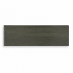 3x12 Evolution Dark Grey Matte Stone Look Porcelain Bullnose Tile - American Tile Depot