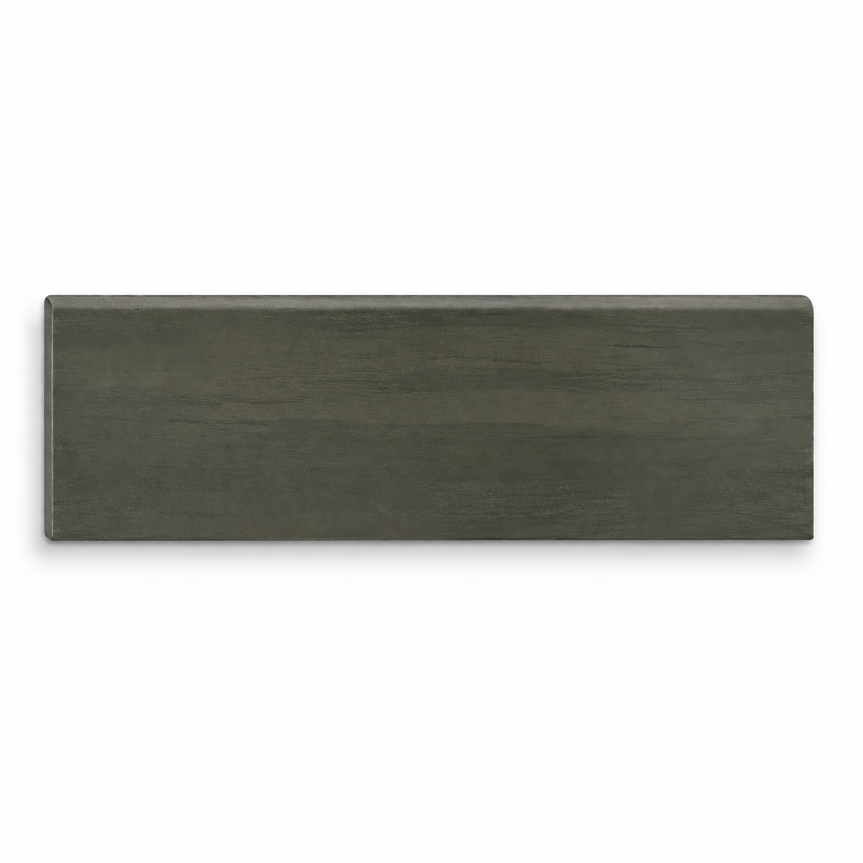 3x12 Evolution Dark Grey Matte Stone Look Porcelain Bullnose Tile - American Tile Depot