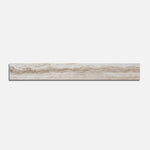 3x24 Travertine Beige Polished Porcelain Bullnose Tile - American Tile Depot