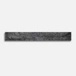 3x24 Travertine Black Polished Porcelain Bullnose Tile - American Tile Depot