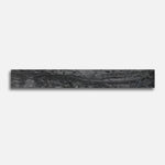 3x24 Travertine Black Polished Porcelain Bullnose Tile - American Tile Depot