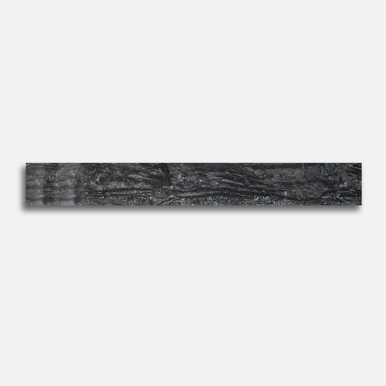 3x24 Travertine Black Polished Porcelain Bullnose Tile - American Tile Depot