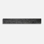 3x24 Travertine Black Polished Porcelain Bullnose Tile - American Tile Depot