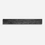 3x24 Travertine Black Polished Porcelain Bullnose Tile - American Tile Depot