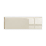 2x6 Palette Biscuit Glossy Solid Color Ceramic Bullnose Tile - American Tile Depot