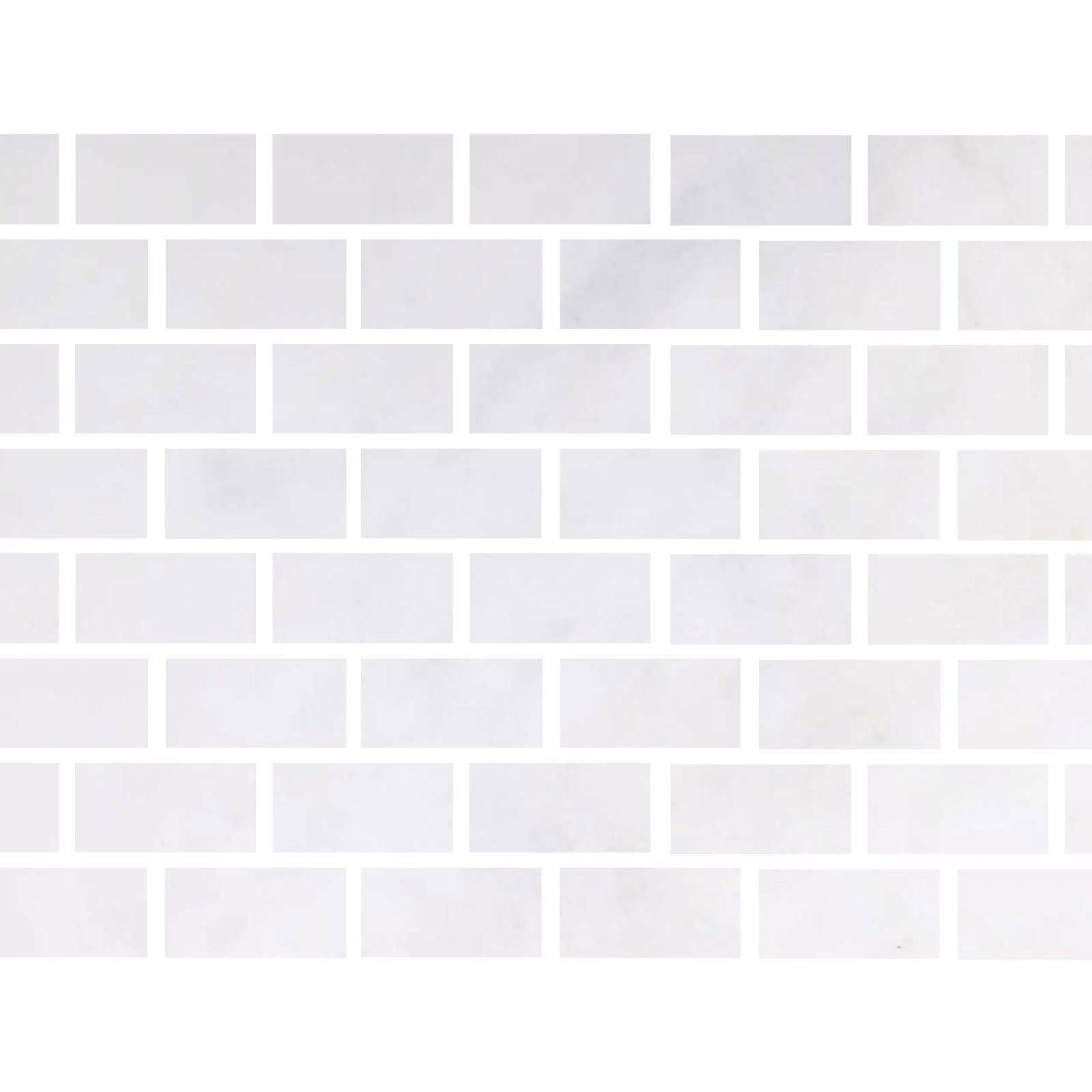 3x6 Afyon White Marble Polished Tile 3x6 Afyon White Marble Polished Tile - American Tile Depot