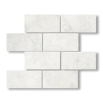 3x6 Bianco Congelato Dolomite Leathered Tile - American Tile Depot